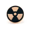 Pinos broches radiação nuclear broruach jóias presente de ouro para mulheres esmalte lapela pin metal acessórios kirk22