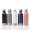Bottiglie d'acqua ad alta capacità da 500 ml con manico in metallo Bicchiere in acciaio inossidabile Tazza facile da trasportare AA