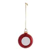 Pendentif d'ornement de noël pour arbre de noël, décoration de maison, chaîne de boule de noël vierge par Sublimation de 6cm