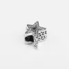 Gioielli natalizi in argento 925 Scintillante asimmetrico Star Charm Bead Fit Pandora S925 Sterling Bracciale fai da te per le donne Accessori regalo 790016C01