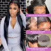 10 بوصة مستقيم الدانتيل الجبهة البرازيلي الباروكة مع babyhair 13x4 الرباط الاصطناعية الأمامي الباروكات للنساء السود