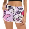 Cloocl Women Shorts Piękne Polinezja Streszczenie Sztuka 3D Wzór drukowany swobodny potrój fitness na żeńską plażę 220616