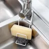 Ganci rotaie lavello di ferro svuotatore di scarico di spugna rubinetto poggiapiclanca porta sapone da sapone da cucina organizzatore da bagno organizzatore