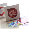 Notizen, Notizblöcke, Büro, Schulbedarf, Geschäft, Industrie, Großhandel – 38 Stück/Box „Happy Birthday“, Mini-Aufkleber-Set, Dekoration, Aufkleber, DIY-Schrott