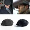 Vintage British Style Gasetaper Hats For Men Women Winter Winter Retro Classic Western Men Beret Hat Unisex Wild Octagon Cap J220722