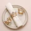 Crown Napkin Ring Gold Silver Napins Buckle Hotel Wedding handdoek Rings Verjaardagen Festival Party Banquet Tafel Decoratie BH6980 TYJ