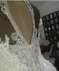2022 vestido de noiva personalizado sereia sem traseiro de tamanho grande cristalas vestidos de noiva de trem de trem de trem vestidos de noiva