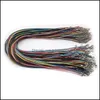 Kordtrådsmycken Fyndkomponenter 1,5 mm Colorf Wax String Chains Halsbandarmband med förlängningskedjan Sal DHFC6