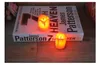 24pcsset LED Candle Electronic Tea Light Simulation Color Color in Planking Birthday Birthday Halloween Party Craft Candles 220524