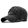 Kogelcaps 100% katoen gewassen honkbal pet hoed voor mannen vintage papa york borduurbrief buiten sport snapback gorras