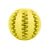 Pet Dog Toy Interactive Rubber Balls för små stora hundar Valpkatt som tuggar leksaker Pet Tandrengöring av oförstörbar hundmatboll 0628