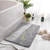 Non-Slip Mat in The Bathroom Faux Fur Rabbit Bath Mat Absorbent Shower Bathroom Carpets Soft Tolite Floor Rug WC Mat Home Decor 220511