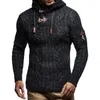 Men's Sweaters Mens Jumpers Autumn Winter Hooded Pullover Long Sleeve Acrylic Fiber Comfort Stretch Sweater For MaleMen's