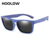 Hooldw Square Kids Kilasses Silikon Elastyczne bezpieczeństwo Dzieci Polaryzowane okulary przeciwsłoneczne Dziewczyna chłopiec Uv400 Baby Shades Eyewear 220705