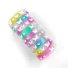 50pcslot многоцветно силиконовые ночные светящиеся световые браслеты для женщин.