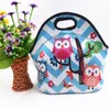 New 17 colors Reusable Neoprene Tote Bag handbag Insulated Soft Lunch Bags With Zipper Design For Work School Fast Ship7302788