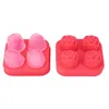 4 grilles silicone glaçon forme Rose forme glace moule congélateur crème boule fabricant réutilisable whisky Cocktail moule 220611