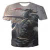 メンズTシャツ製品Tシャツメン高品質のメンズレディースクジラ油絵3D印刷Tシャツ人