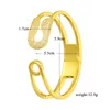 Bransoletka Bangle Wide For Women Gold Mankiet Luksusowa moda Afrykańska Dubaj Dostosowane kryształowe kamienie kostiumowe Akcesoria biżuterii Who Raym22