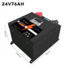 Встроенные BMS 24V76AHLIFEPO4 можно использовать для добавления дисплея Bluetooth, фотоэлектрического, гольф-тележки, солнечная энергия и RV