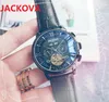 Mens Luxo Mecânico Automático Big Watches 45mm Relogio Masculino Super Bright Five Stiches Designer Genuine Leather Wristwatch