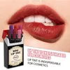Lip Gloss Colors Lipstick Lovely Tint Wine Bottle Shape Matte Stick Waterproof Long Lasting Red Sexy CosmeticsLip