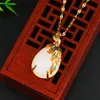 Pendant Necklaces Jade Lucky For Women Girls Retro Classic Style Hetian Luck And Wealth Necklace Fashion Jewelry Gifts