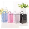 Akryl Clear Mini Suitcase Candy Box Chocolate Packaging Wedding Party Festlig presentbord Decoration HHA777 Drop Delivery 2021 Keepsakes GI