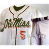 Xflsp Custom Olemiss 10 # 5 # (personalizzato nome numero colore e taglia) # 15 Hotty Toddy Men All Stitched Baseball Jerseys vintage raro