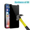 Privacy gehard glas anti-spy piepenschermbeschermer voor iPhone 14 13 12 Mini 11 Pro Max XR XR XS Max 8 7 6 6s Plus met retailpakket
