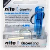 wholecrystal clear nite tritium glowringキーチェーンキーチェーンキーフォブナイトオートマチックライトセルフラミナス蛍光浴槽トリチウム250f193873