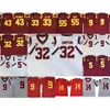 Xflsp USC Trojans Maillot cousu vintage 5 Reggie Bush 32 OJ Simpson 14 Sam Darnold 9 Kedon Slovis 43 Troy Polamalu 55 Junior Seau