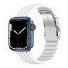 Voor Apple Watch Series 7 -riem 45 mm 41 mm Silicone Band Smart Bandy Soft Metal Belt Clips Iwatch 7/6/5/4 // 3/2/1 44 mm 40 mm 42 mm 38 mm banden Retailpakket