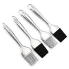 BBQ Tools Barbecue Brush With Stainless Steel Hollow Handle Creative Oil Brushes Barbecue Tool Silicone Sweeper