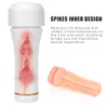Big Male Masturbation Cup Penis Pump sexy Machine Erotic y Flashlight Shape Vagina Real Pussy Toys For Men Aircraft