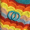 女性用Tシャツデザイナー女性夏の編み編集者トップレター印刷女性ミラノTテーブルコットンショートトップトップカラー波プルオーバータンクトップ