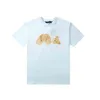 Fashion Summer Men and Womens Outdoor T-shirts Mans Palms Stylist Angel Tee Guillotine Bear Printed Short Sleeve Truncated Bears Tees 6q1