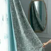 Nordic High-end cotone e lino cuciture jacquard ispessimento tenda oscurante per camera da letto soggiorno prodotto finito 220511