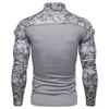 Mode Men s Top Tactical Camouflage Athletic T Shirts Långärmad män Militär Combat Shirt Army Clothing 220712