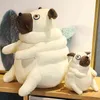 1Pc 1530Cm Beautiful Fat Pug Cuddles Kawaii Sit Pug Dogs Toys Stuffed Dolls Cushion For kids ldren Birthday Gift Dolls J220729