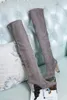 Elegant Designer Elasticity Knee Boots Kelly Booties Top Quality High Heel Famous Winter Lady Knights Boot EU35-40