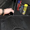 Car Organizer Back Rear Trunk Seat Elastic String Net Magic Sticker Universal Mesh Storage Bag Pocket Double-deck Cage Auto