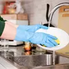 Gumowe rękawiczki do mycia naczyń do czyszczenia 4 pary rękawiczki gospodarstwa domowego
