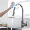 스테인레스 스틸 주방 수도꼭지 Torneira para cozinha de parede crane for water filter 탭 세 가지 방법 터치리스 수도꼭지 드롭 배달 2021 fa