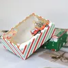 Gift Wrap 12Pcs Adorable Pattern Biscuit Boxes Christmas Storage Cake Packing BoxesGift