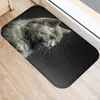 カーペットかわいい子猫パターンファッションプリントリビングルーム長方形の敷物の入り口家具装飾ドアマット装飾的な床マタルペットカーペット