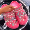 NXY Sandals Nowe przybycie Summer Women Kappers Platforma Garden Pearl Rhinestone C.