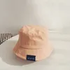 Yaz Kids Kızlar Şeker Renkli Pamuk Kova Şapka Katı Sade Bebek Erkek Güneş Kapakları Çocuk Bonnet 220630