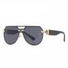 Óculos de sol clássicos moda sem aro piloto masculino feminino designer vintage lente siamese viagens dirigindo óculos de sol uv400sunglassessunglasses