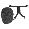 أقنعة الحفلات Airsoft Mask Skull Complete Protective Missel - Black 220823
